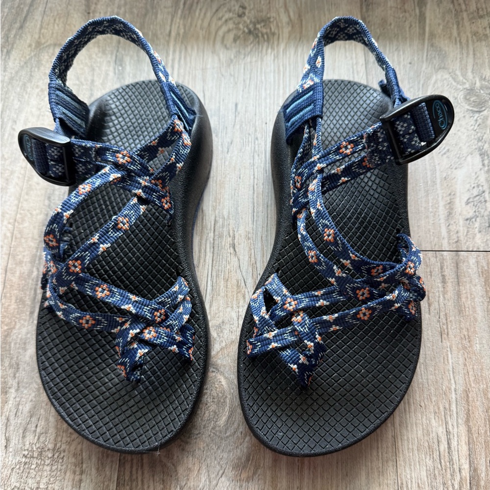 Chaco Blue and Orange Women's Sandals